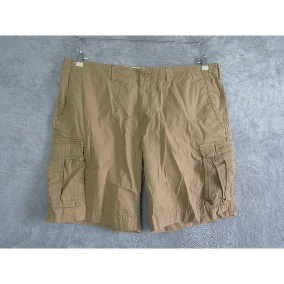 Tommy Hilfiger Other - Tommy Hilfiger Cargo Shorts Tan Mens W42 Cotton Flat Front Pockets